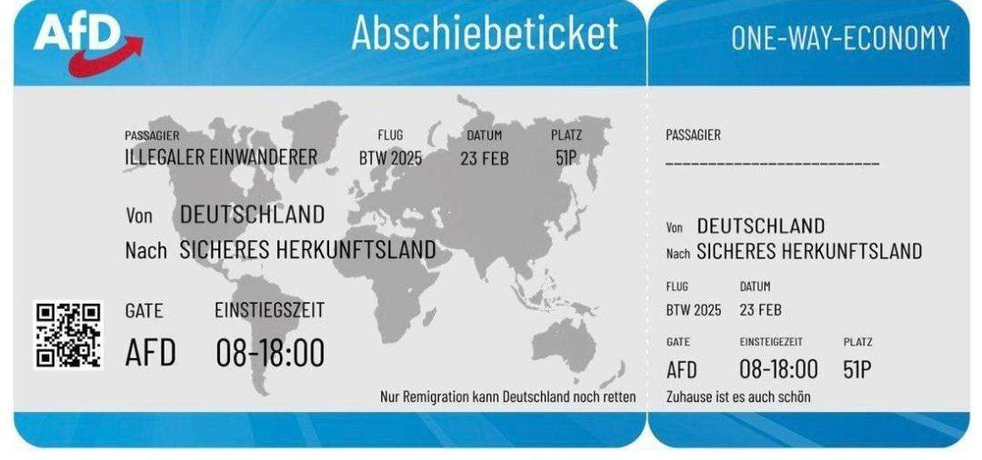 Wie interpretiert ihr die AfD ,,Abschiebetickets