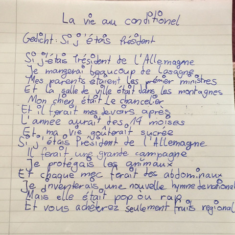 Mein Gedicht - (Sprache, Französisch, Gedicht)