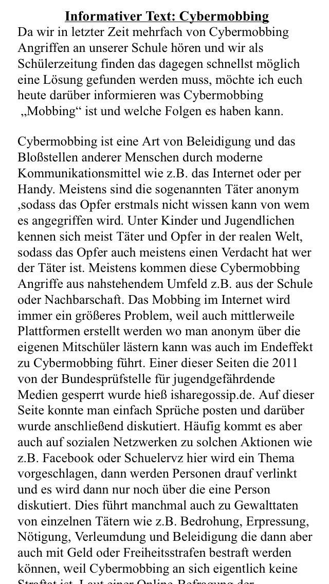 Informativen Text Schreiben übungen Klasse 9 Pdf