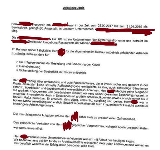 Wie ist dieses Arbeitszeugnis & kann man es verbessern lassen? (Recht)