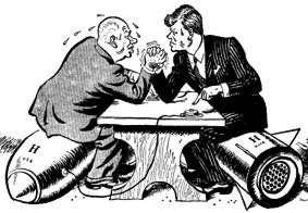 Wie Ist Folgende Karikatur Uber Die Kubakrise Zu Deuten Politik Geschichte Usa