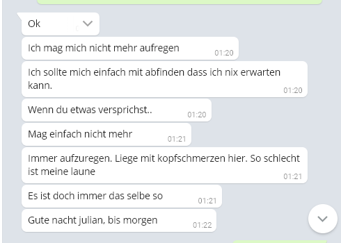 Enttäuscht beste freundin Von der