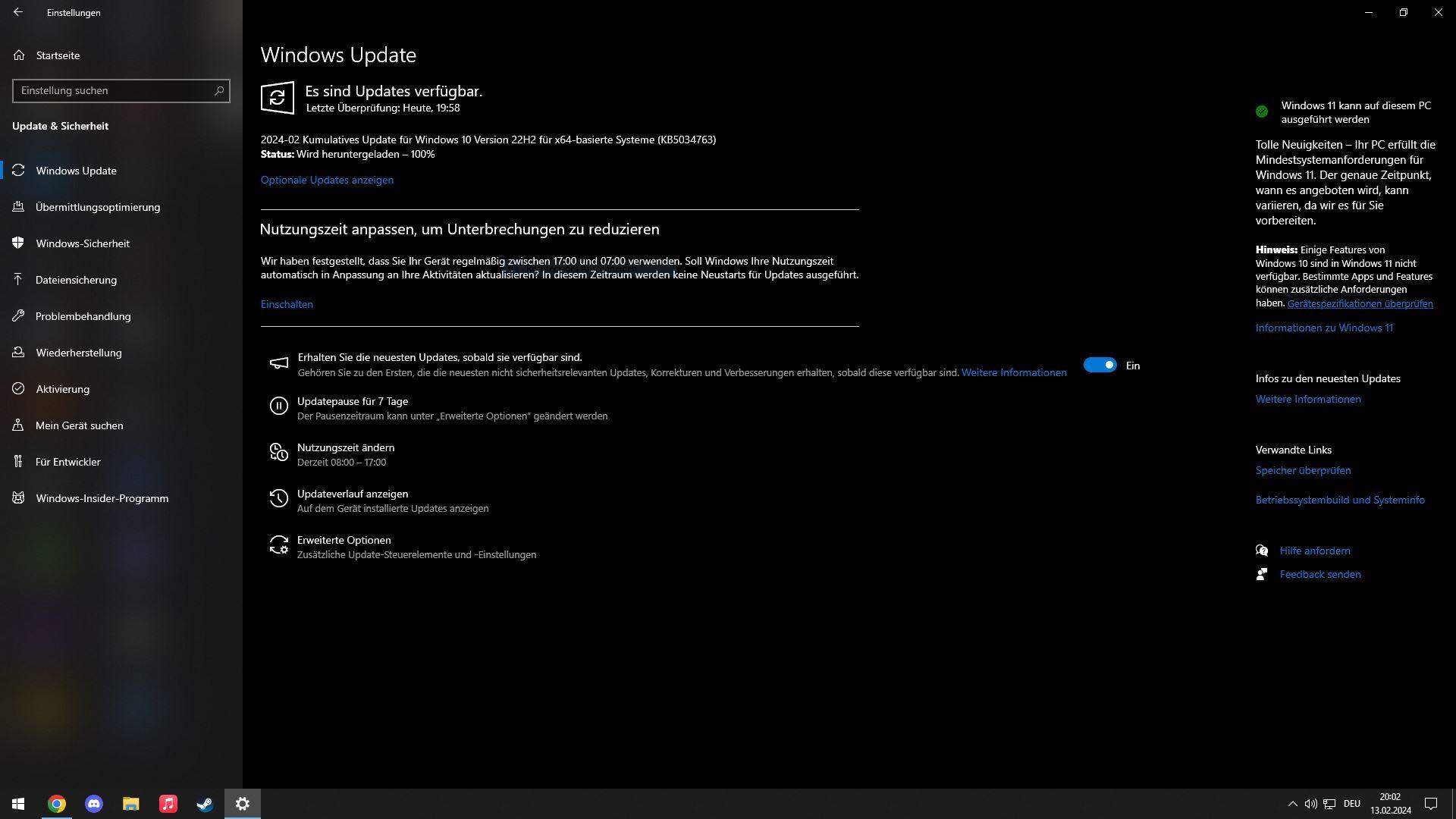 KANN ICH EIN UPGRADE AUF WINDOWS 11 DURCHF HREN visual data 2