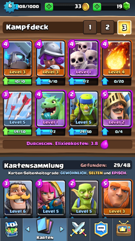 Mein aktuelles Deck - (Freizeit, Spiele, Games)