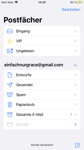 Wie kann ich bei der Mail App eine andere E-Mail Adresse hinzufügen?