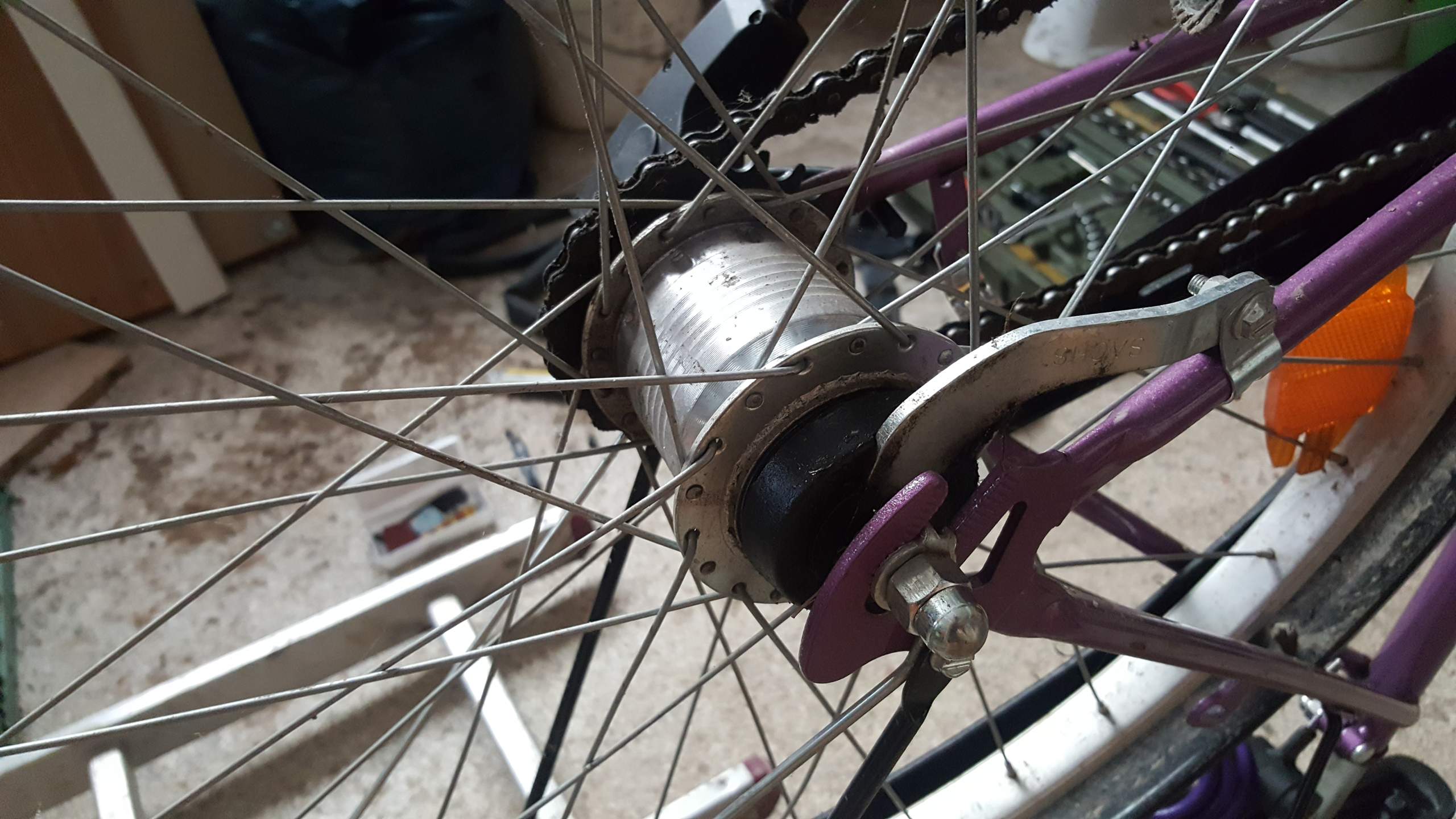 fahrrad hinterrad ausbauen nabenschaltung gegen spanne gegenhalterr