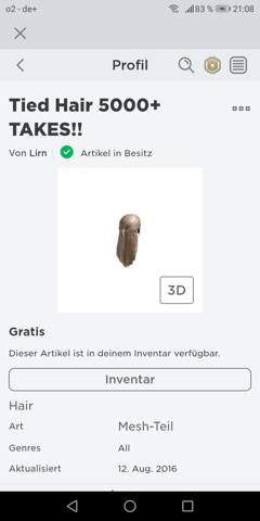 Roblox Gratis Haare