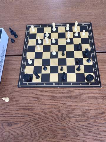 Wie kann ich bei Schach gewinnen, bei diesem bisherigen stand?