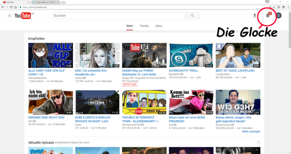 - (YouTube, Video, Einstellungen)