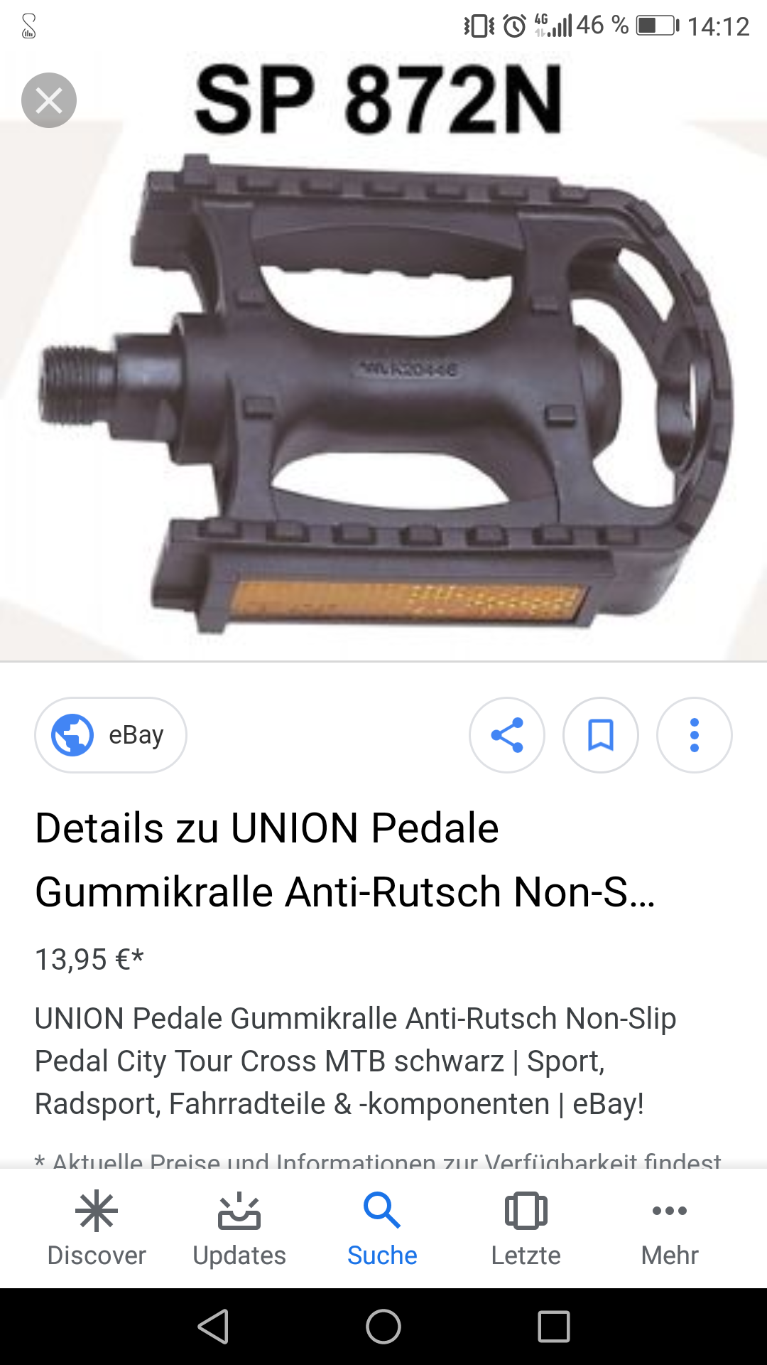 Fahrrad Pedal Öffnen