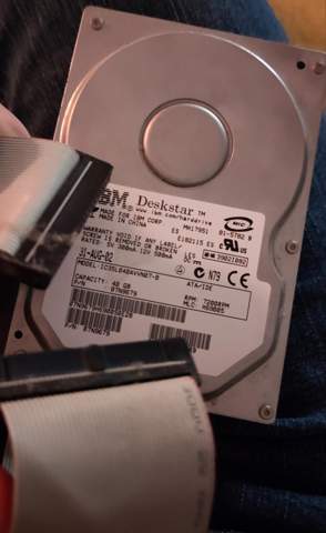 Wie kann ich Daten von einer IBM Festplatte auf ein Tablet übertragen?