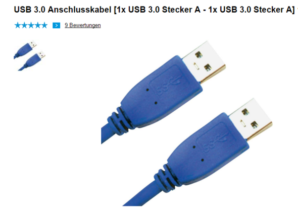 USB Datenübertragungskabel - (USB, Datenübertragung, Pc zu Laptop)