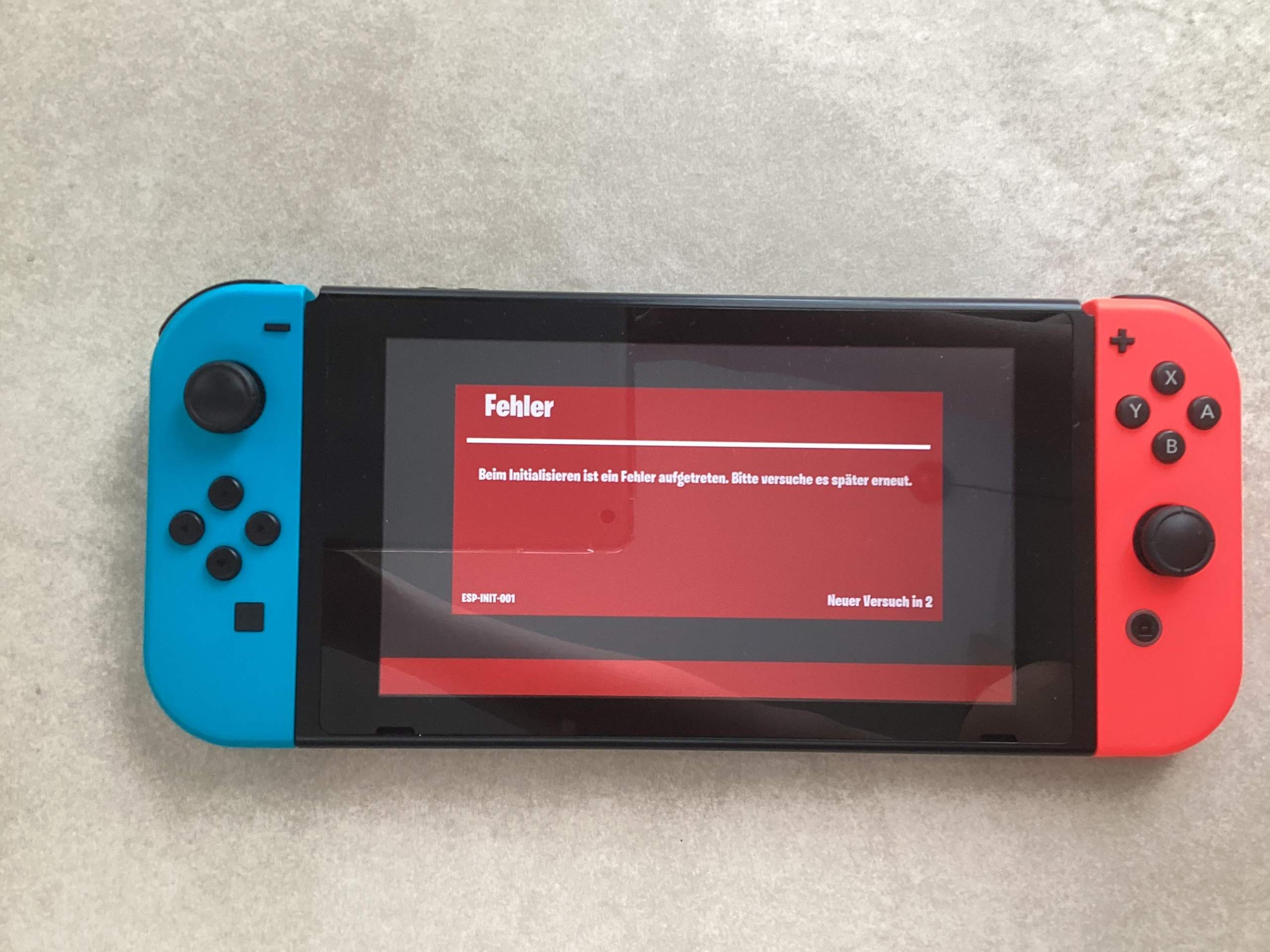 Wie kann ich den bug: ESP-init-001 auf der Nin…