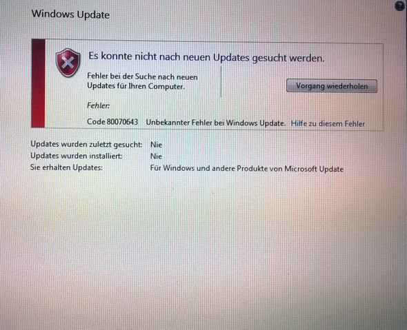 Wie Kann Ich Den Fehlercode Im Windows Update Deaktivieren Pc Windows 7