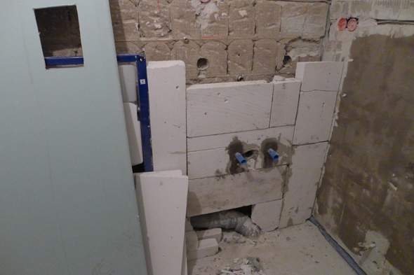 Wie Kann Ich Die 6cm Ytong Wand Verstarken Um Ein Waschbecken Mit Unterschrank Dran Zu Hangen Technik Technologie Hausbau