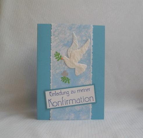 Wie Kann Ich Die Abgebildete Konfirmationskarte Nachbasteln Was Brauche Ich Anleitung Karten Basteln