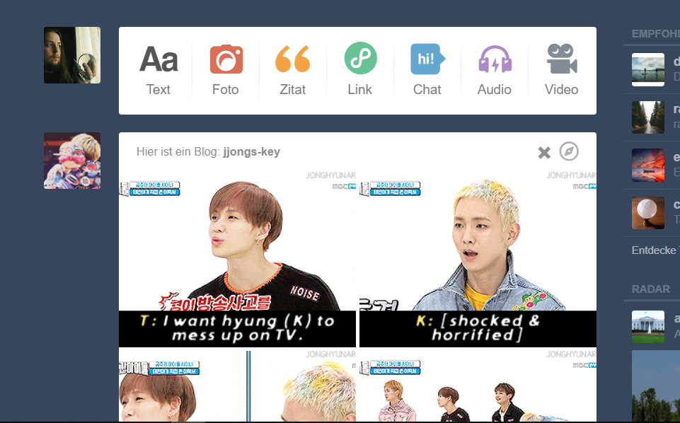 Wie Kann Ich Diese Empfehlungen Auf Tumblr Deaktivieren Technik Internet Blog