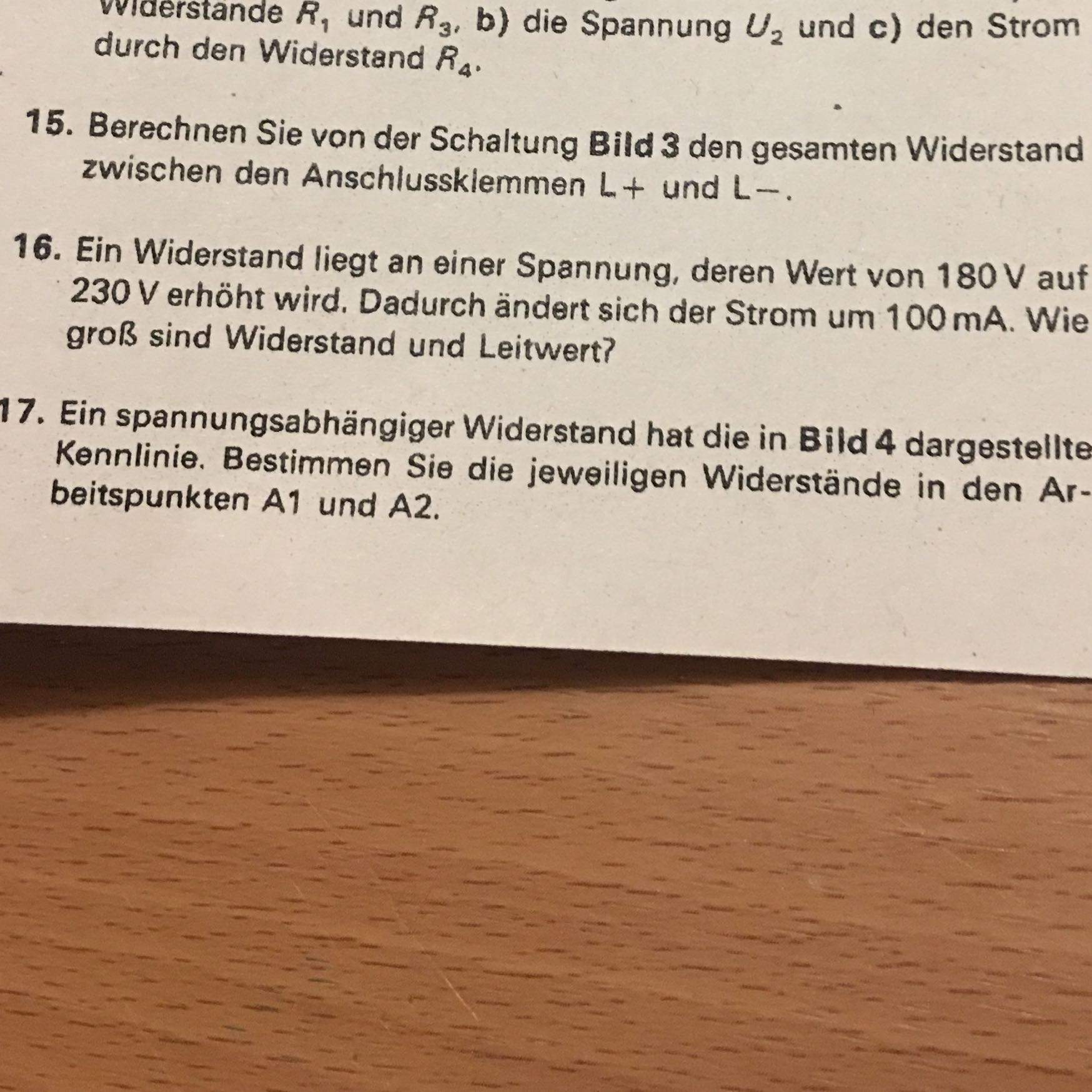 Wie kann ich diese widerstand Aufgabe lösen? Mir fehlt