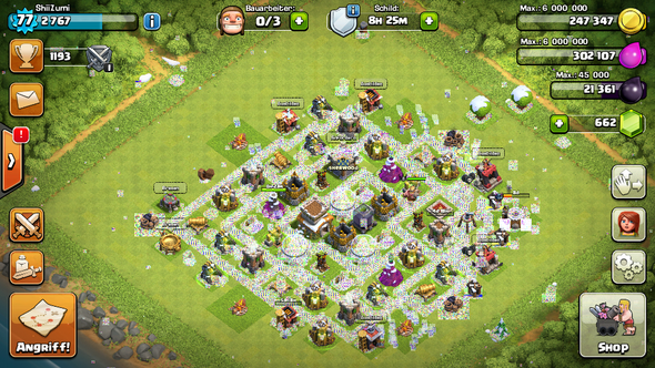 Wie kann ich diesen grafikfehler bzw bug bei clash oft clans beheben