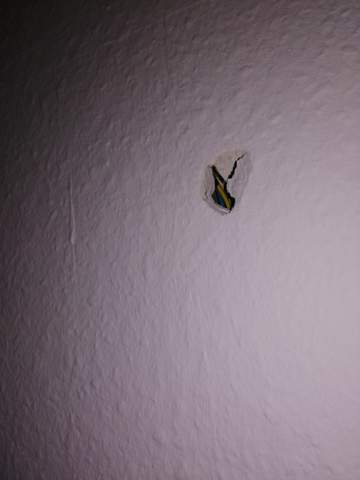 Wie Kann Ich Dieses Loch An Der Wand Am Einfachsten Zu Machen Wohnung Haus Handwerk