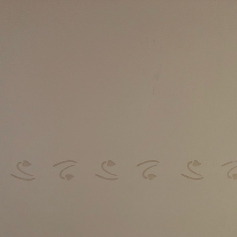 Wand mit Muster - (Wand, streichen, Muster)