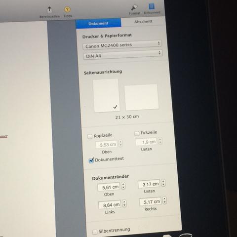 Drucker
Pages
Dokument - (Apple, MacBook, Drucker)