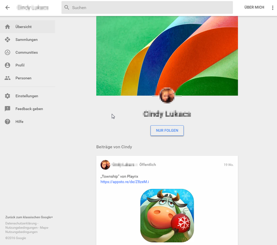 person auf google anschreiben