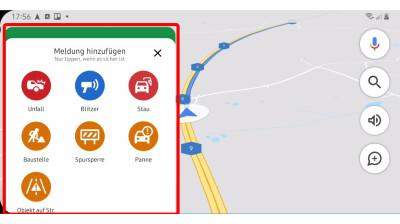 Wie kann ich einen Unfall, Stau, Baustelle auf Google Maps melden?