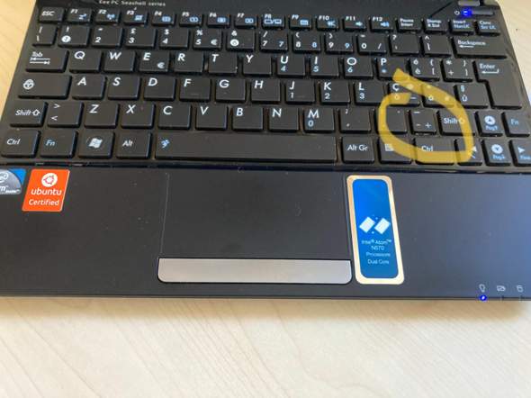Wie kann ich hier auf dieser Tastatur minus schreiben? (Computer)