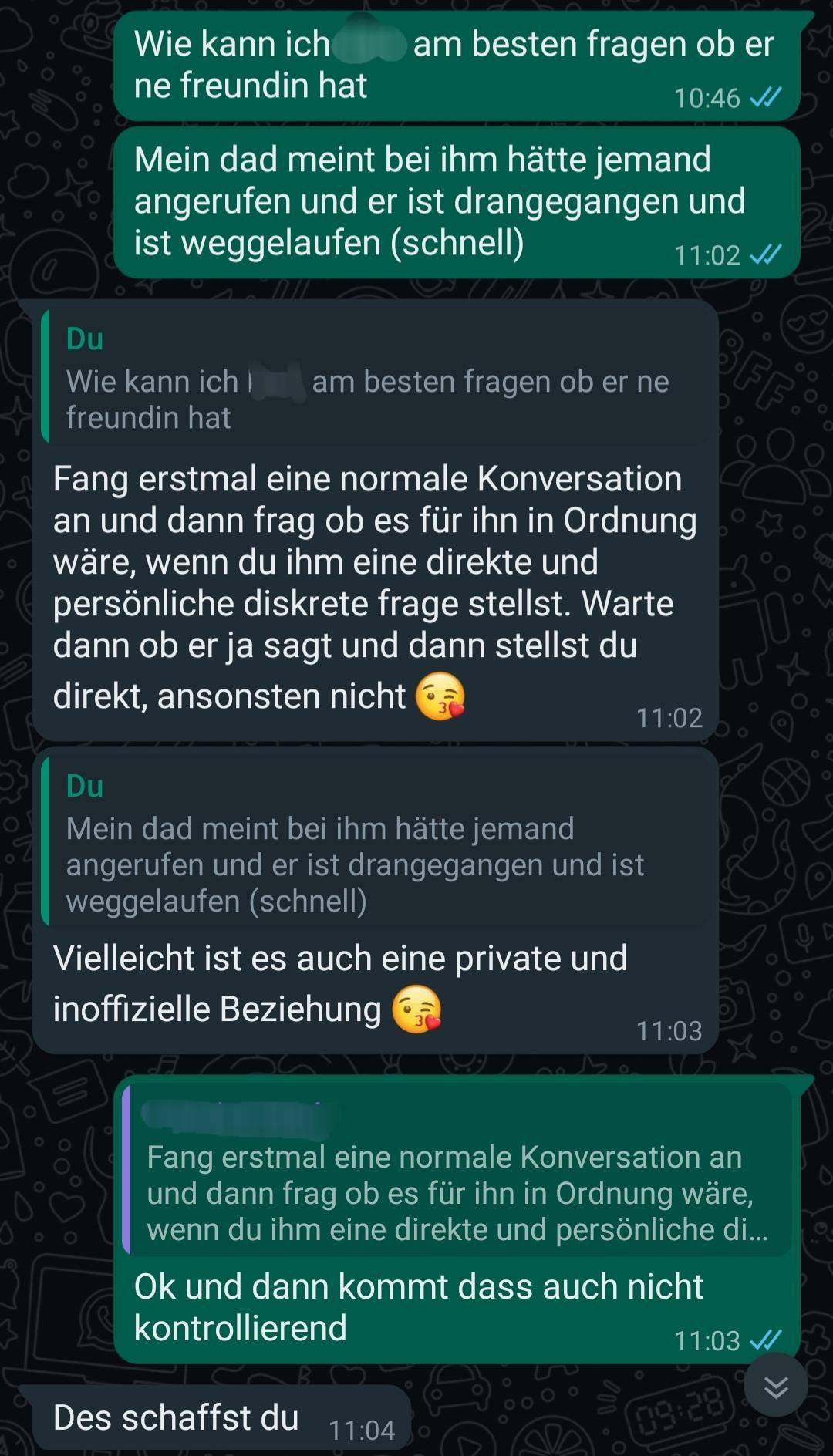 Wie kann ich, ihn am besten fragen ob er eine freundin hat? (Liebe