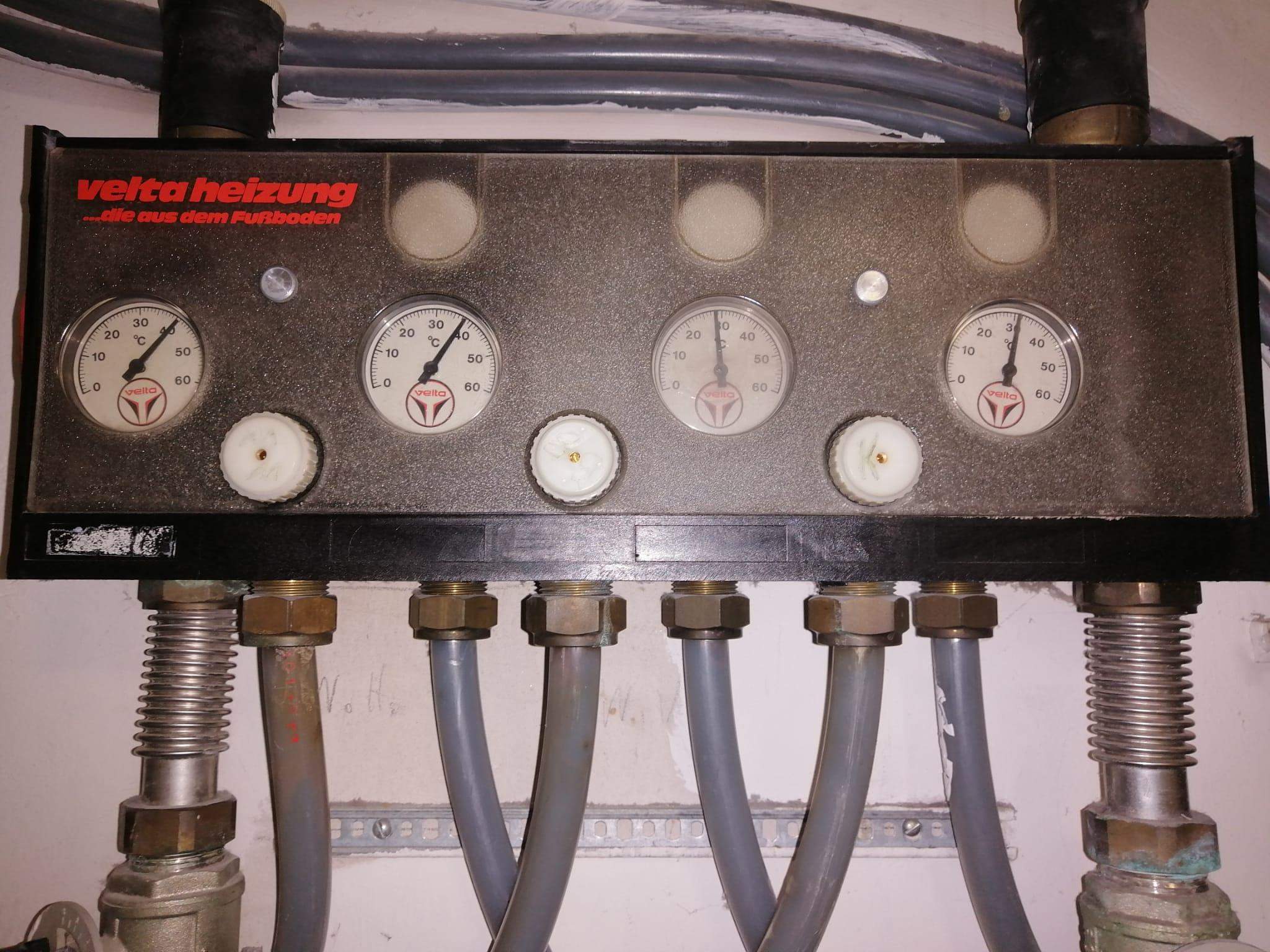 Wie kann ich meine alte vaillant mit Velta Fussbodenheizungsregler richtig einstellen für