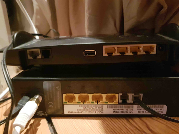 Wie kann ich meine FRITZ!Box 7362SL an dieses Antennenkabel anschließen?  (Computer, Technik, Internet)