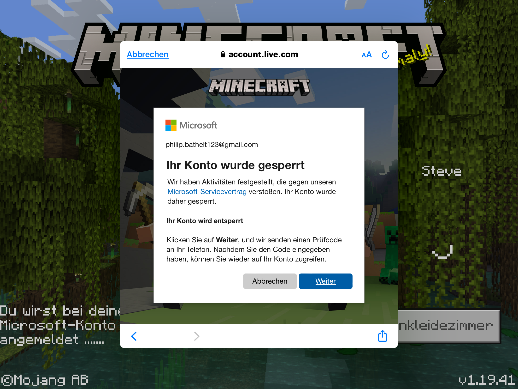 Wie kann ich mich mit einen anderen Account auf Minecraft anmelden ...