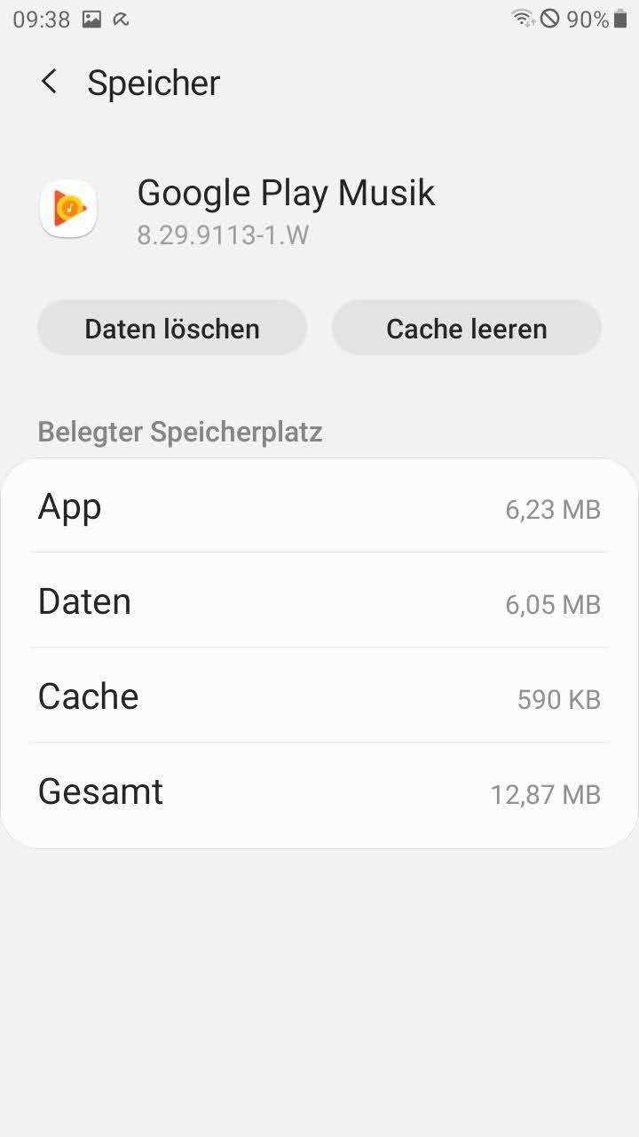 Wie kann ich prüfen, welche Daten ich verliere, wenn ich die Daten von Google play MUSIC lösche ...