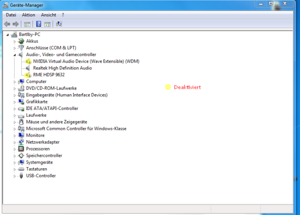 Screen 5 - (PC, Musik, Receiver)
