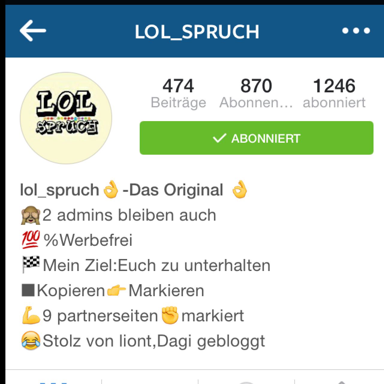 Wie kann man bei Instagram die Sachen in der Bio untereinander
