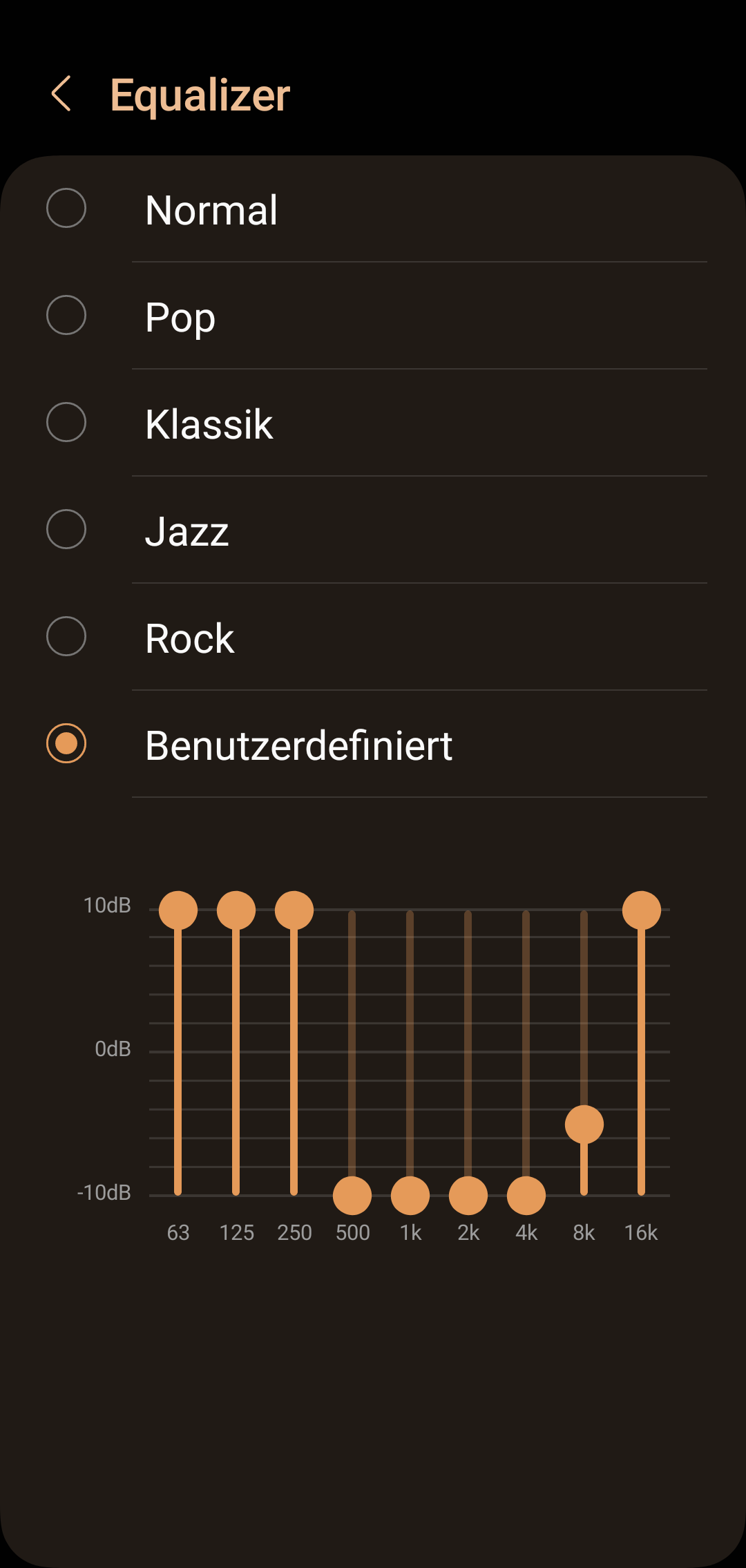 Wie kann man den Equalizer möglichst laut einstellen? (Sound, Audio ...