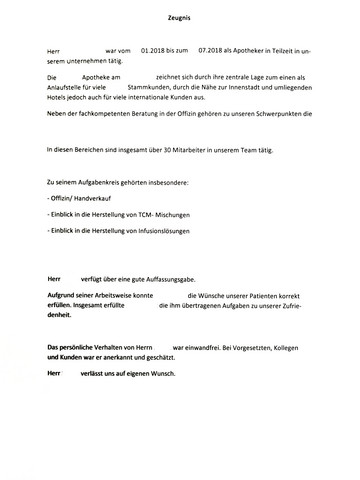 Wie Kann Man Dieses Arbeitszeugnis Einschatzen Recht Arbeit Bewerbung