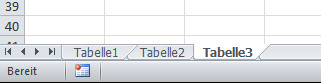"Sheet" bzw. "Tabelle" - (Microsoft Excel, Formatierung)