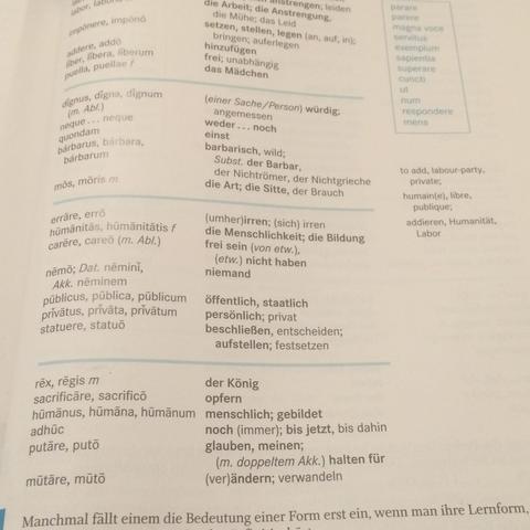 Latein Vokabel  - (Schule, Lernen, Latein)