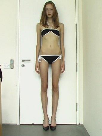 Overweight girl in bikini