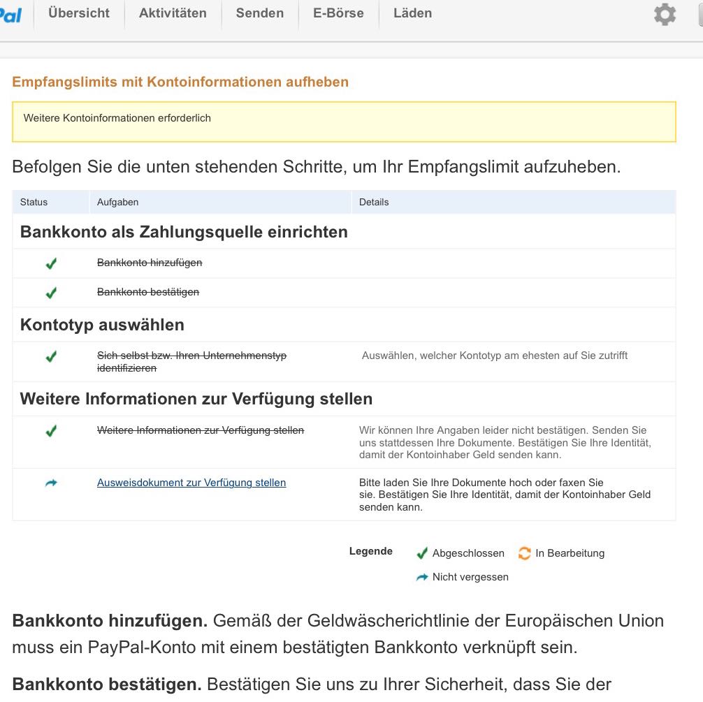 Wie Bestätige Ich Mein Paypal Konto