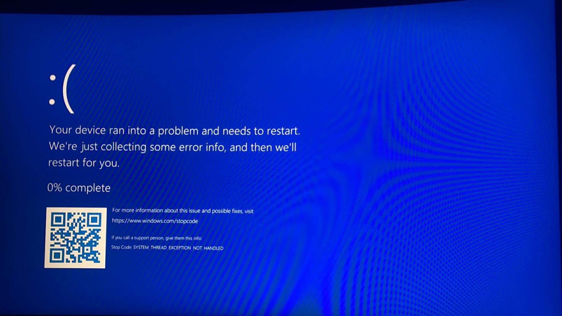 Wie komme ich hier raus aus dem Blue screen? (Windows, Microsoft, IT)
