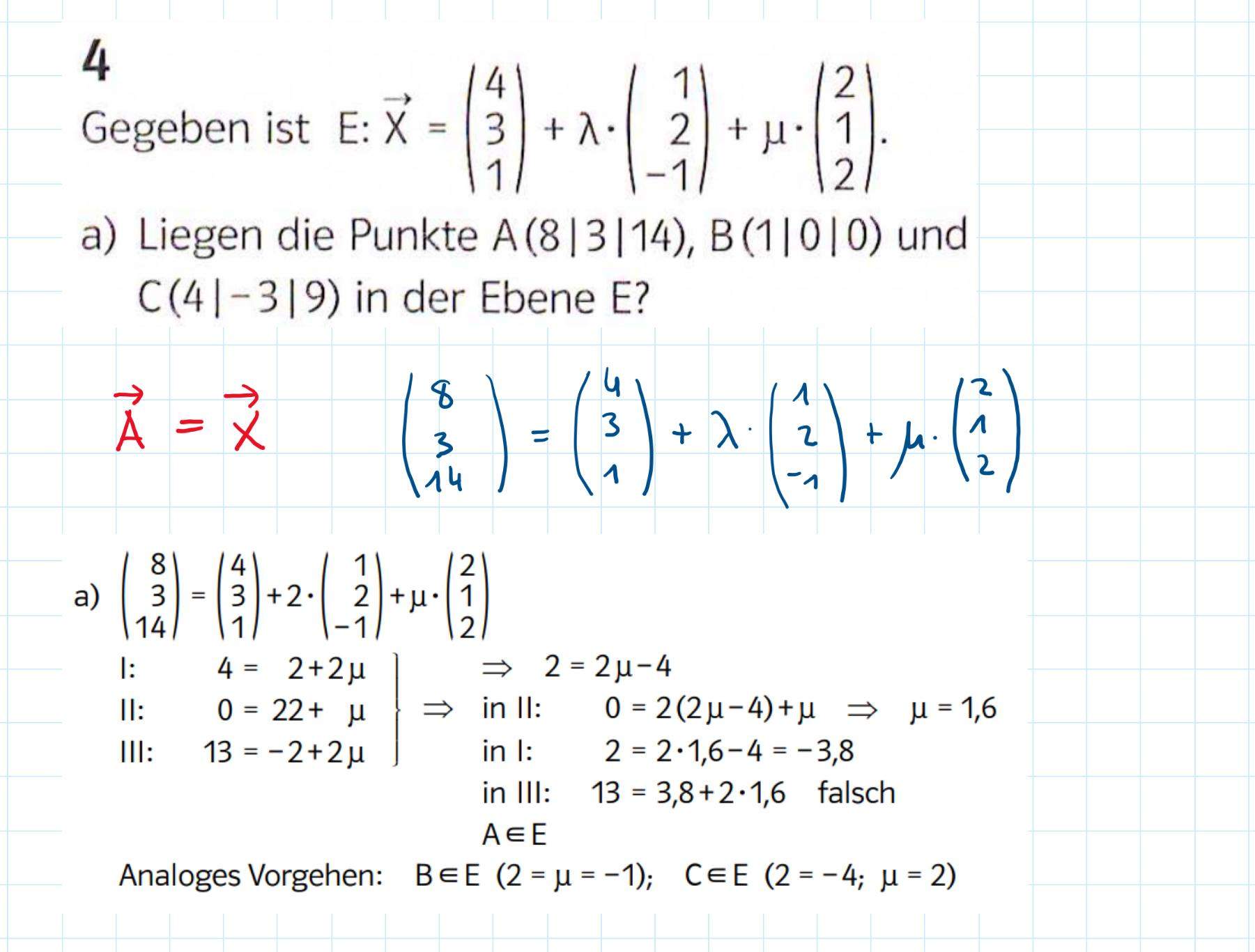 Wie kommt man drauf bzw. warum steht hier sofort, dass Lambda 2 ist