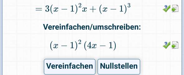 Wie Kommt Man Von Dem Einen Ergebnis Nun Auf Die Vereinfachte