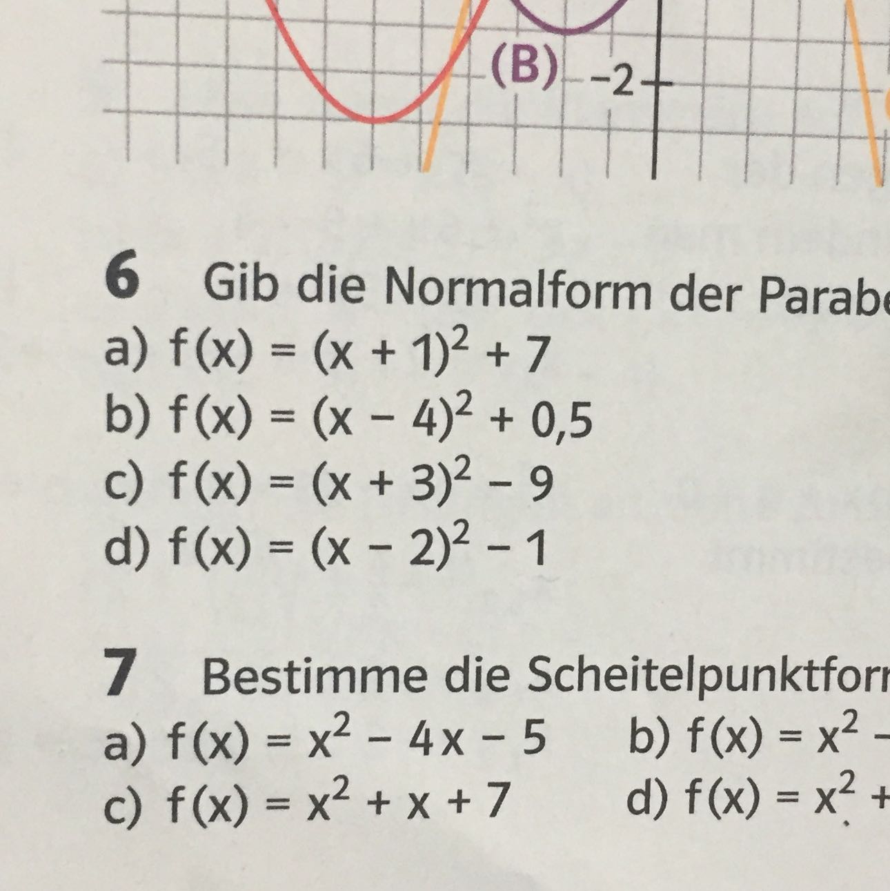 Wie kommt man von der scheitelpunktform auf die normalform