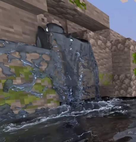 Wie kriege ich das Wasser so realistisch hin (Minecraft)?