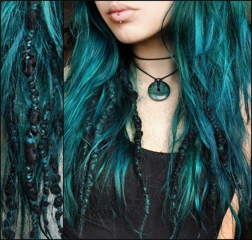 Petrol blue hair - (Haare, Beauty, Haarfarbe)