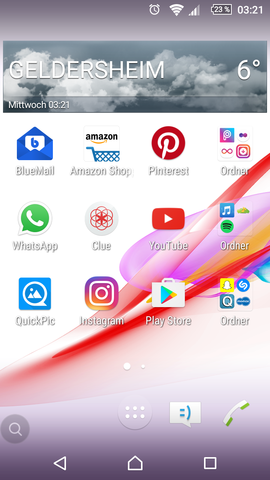 Wie Kriege Ich Diesen Nervigen Kreis Mit Dem Such Symbol Weg Technik Sony Xperia