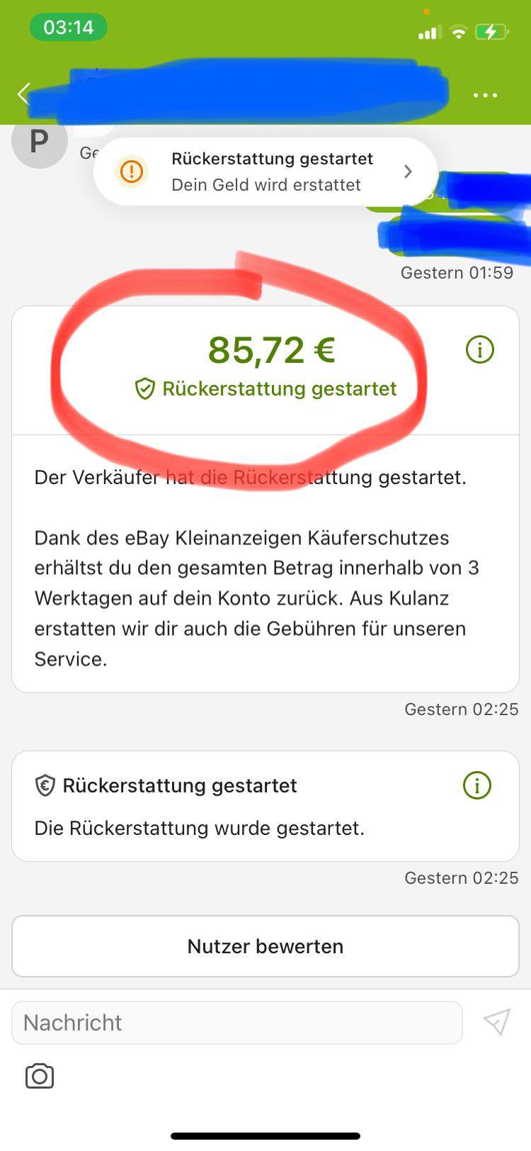 Wie lange Dauer es? (Bestellung, Kleinanzeigen, Käuferschutz) Wie lange Dauer es? (Bestellung, Kleinanzeigen, Käuferschutz)